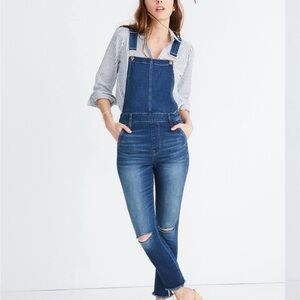 Madewell Indigo Ripped Denim Women's Overalls